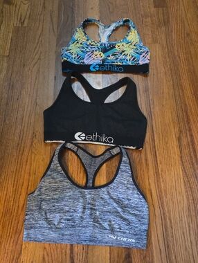 Ethika & Sketchers Racerback Sports Bra Bundle Size Large